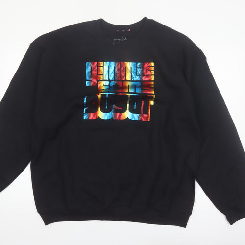 Candytopia Men's Black XL Pullover Graphic Print Sweatshirt