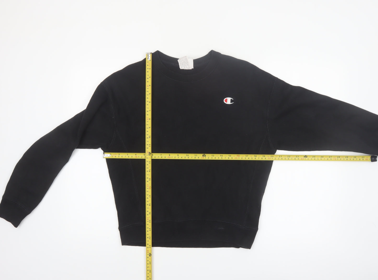 Champion Womens Black Medium Reverse Weave Pullover Sweatshirt