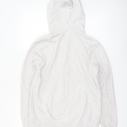 TOG24 Women's Light Grey Full Zip Hoodie Size 10 Cotton Blend