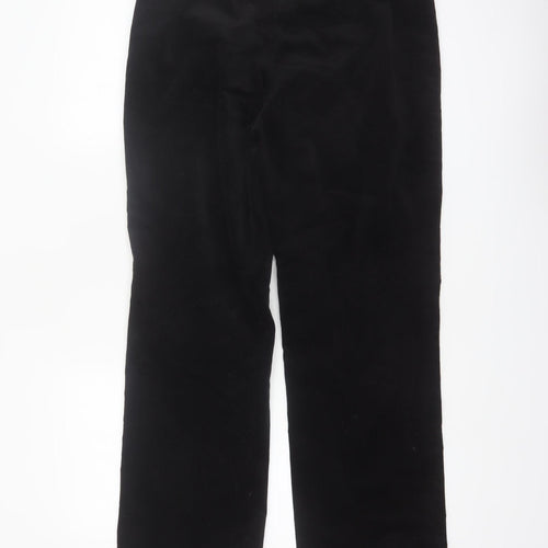 Evan-Picone Women's Black Cotton Straight Leg Trousers Size 10