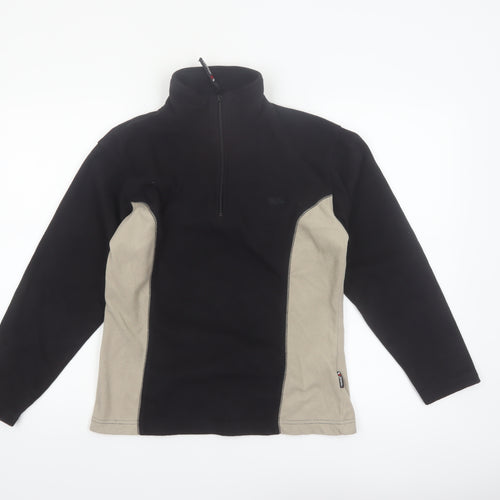 Trespass Womens Black Beige Fleece Pullover Sweatshirt Size M