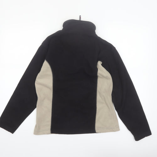 Trespass Womens Black Beige Fleece Pullover Sweatshirt Size M