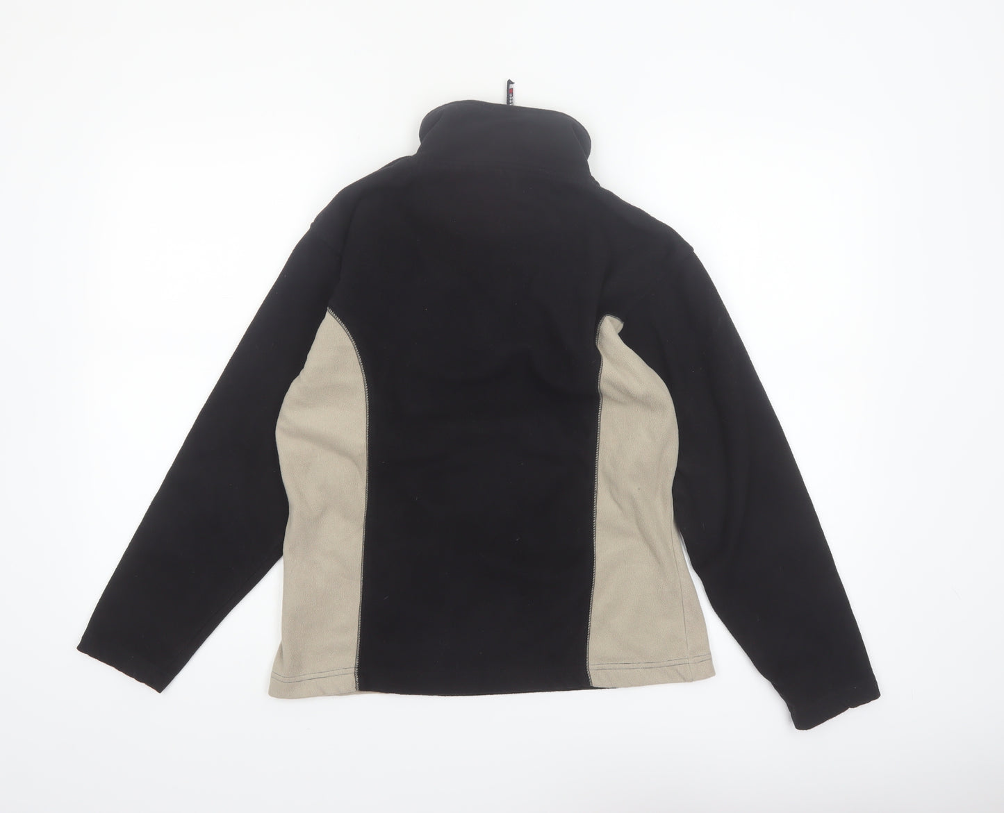 Trespass Womens Black Beige Fleece Pullover Sweatshirt Size M
