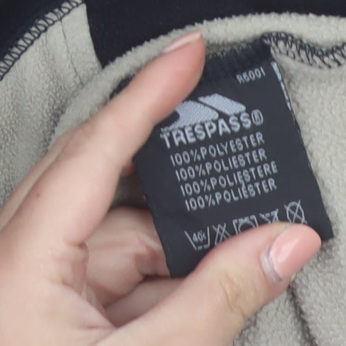 Trespass Womens Black Beige Fleece Pullover Sweatshirt Size M