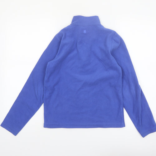 Mountain Warehouse Girls Blue Fleece 1/4 Zip Pullover Sweatshirt 11-12 Years