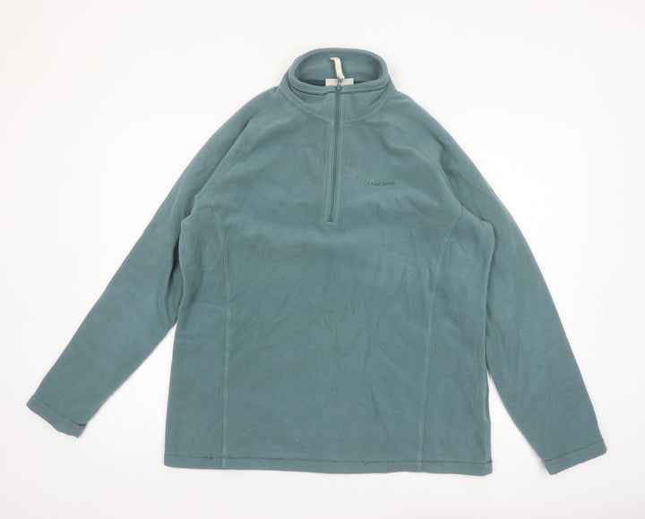Craghoppers Women Teal Full Zip Fleece Sweatshirt UK 16