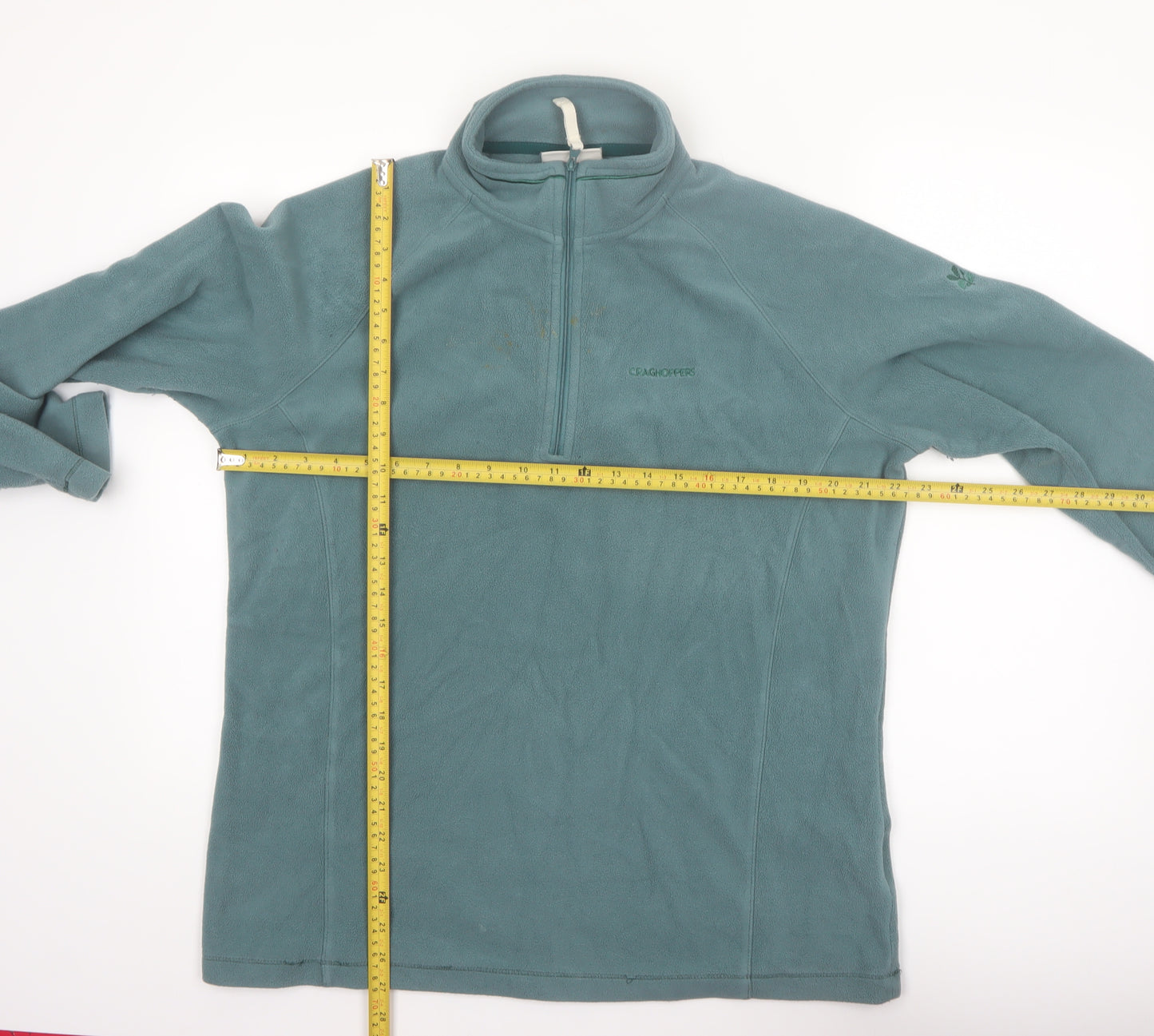 Craghoppers Women Teal Full Zip Fleece Sweatshirt UK 16