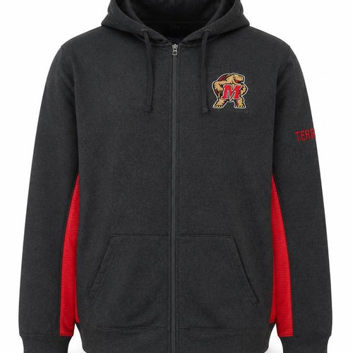 Campus Heritage Men's Grey Full Zip Hoodie 2XL College Sports Style