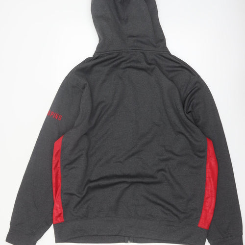 Campus Heritage Men's Grey Full Zip Hoodie 2XL College Sports Style