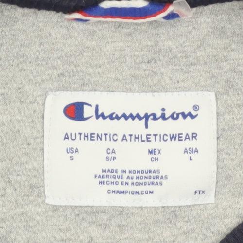 Champion Men's Navy Crew Neck Sweatshirt Size S Cotton Blend