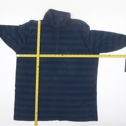 Hi Gear Men's Blue 1/2 Zip Fleece Pullover Sweatshirt Medium