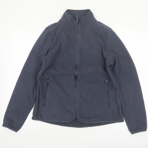 Marks and Spencer Womens Blue Fleece Full Zip Jacket Size 12