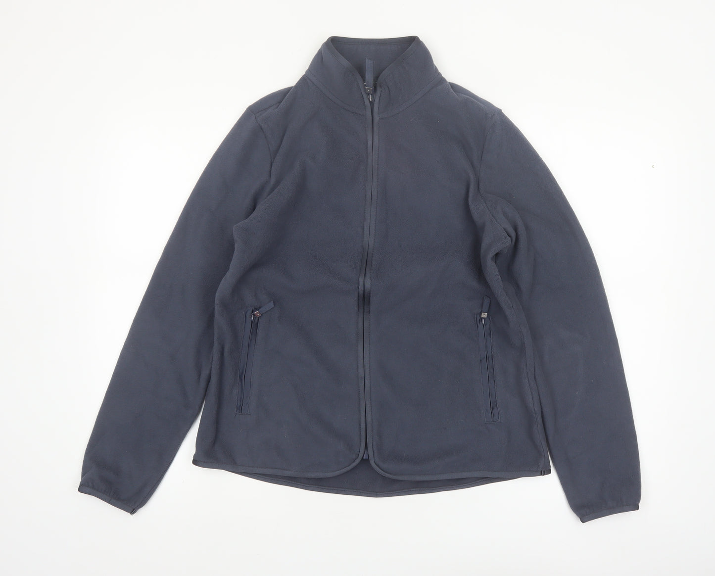 Marks and Spencer Womens Blue Fleece Full Zip Jacket Size 12