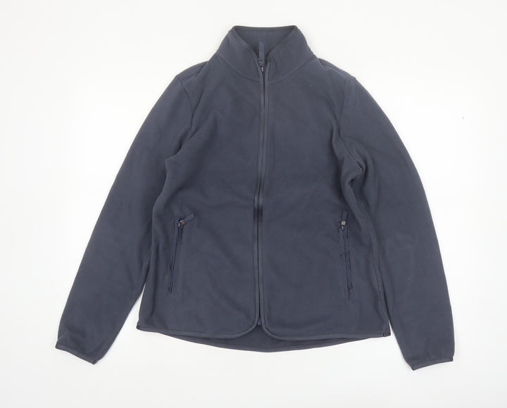 Marks and Spencer Womens Blue Fleece Full Zip Jacket Size 12