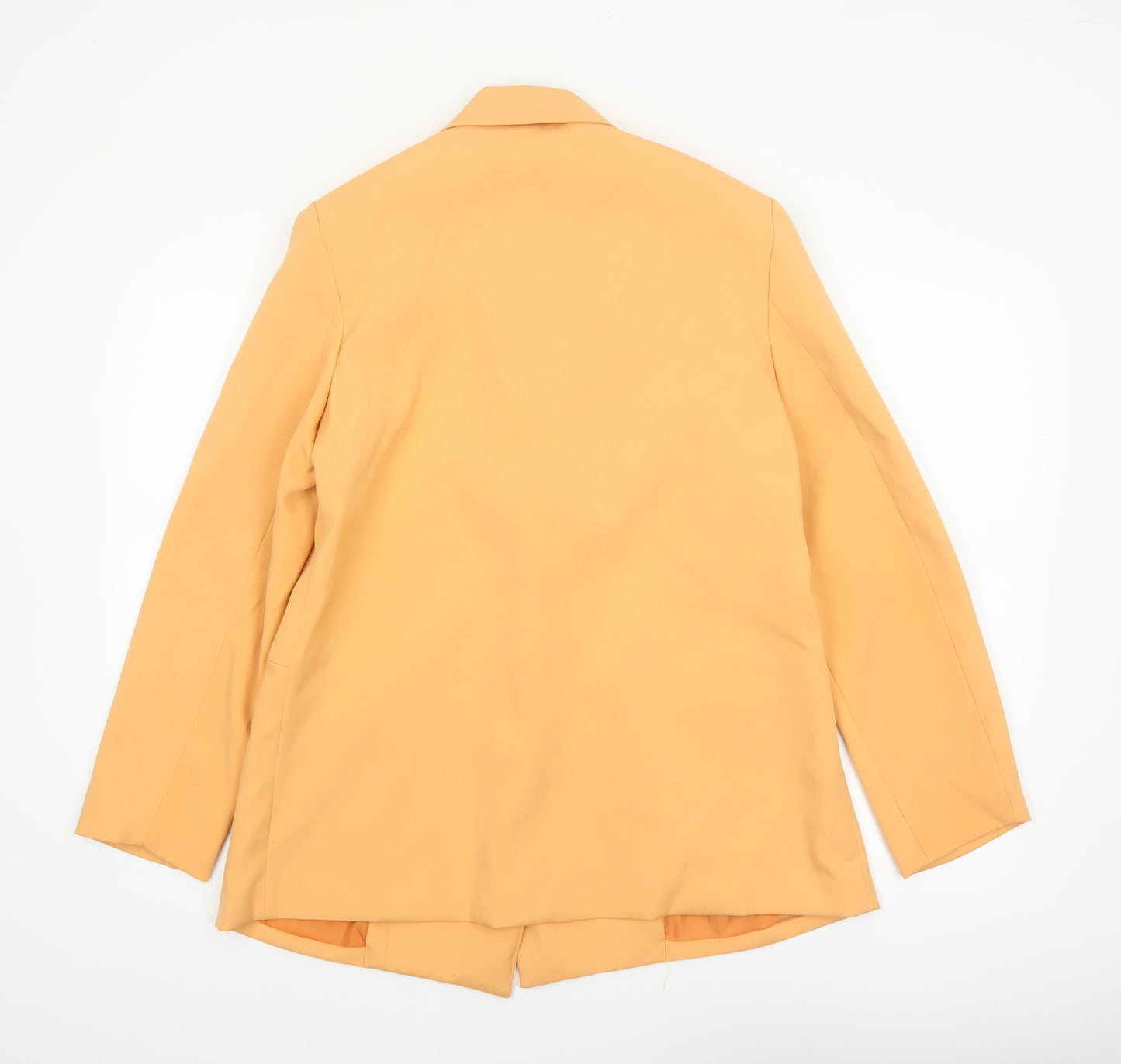 Missguided Women Yellow Long Sleeve One Button Blazer UK 12