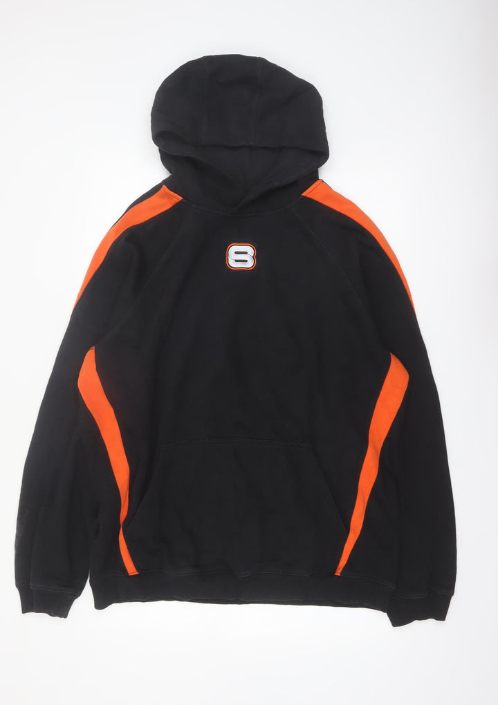 Sport-Tek Men's Black Orange XL Pullover Hoodie Classic Style