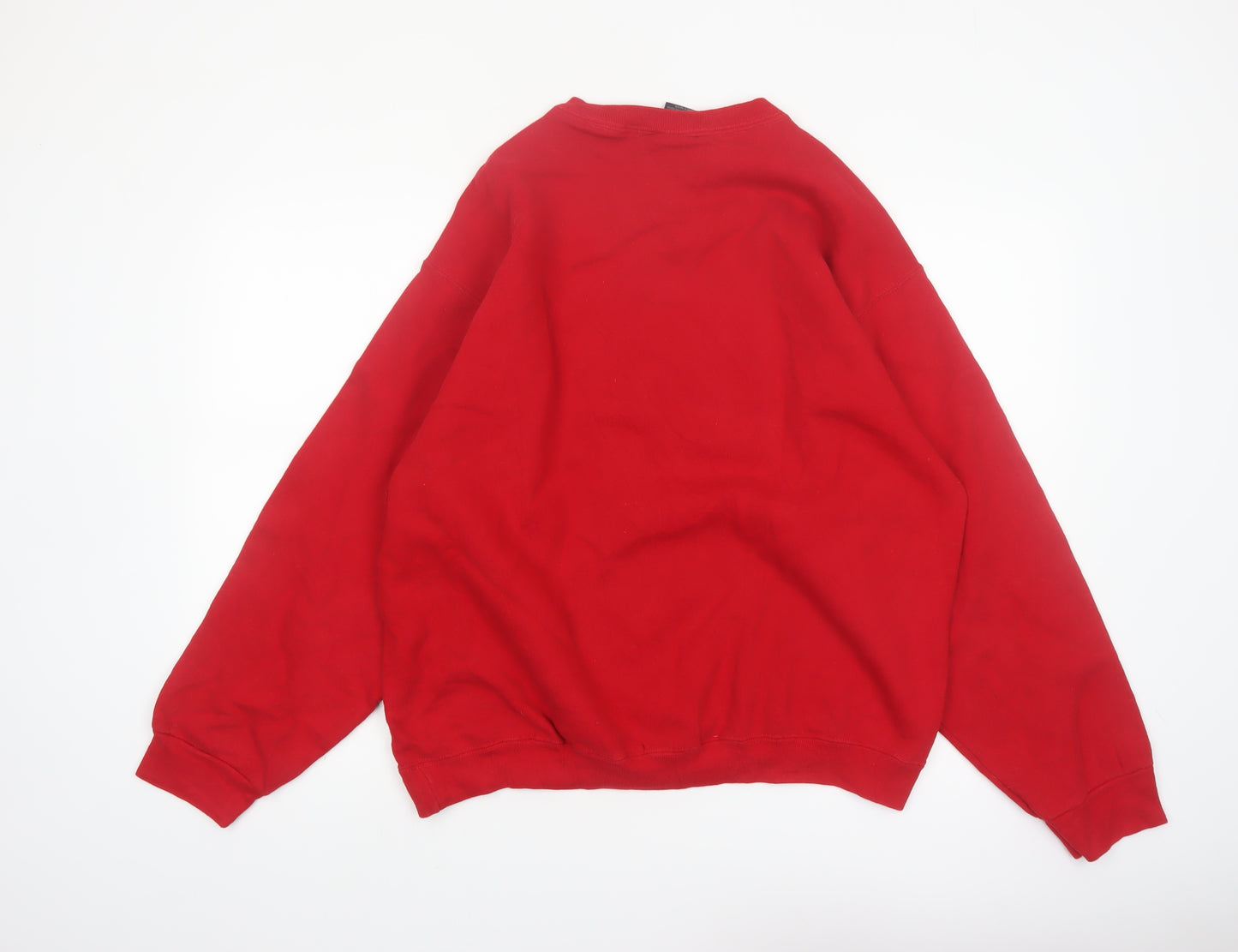 Pluma Outdoors Men's Red XL Pullover Sweatshirt Crew Neck Fleece