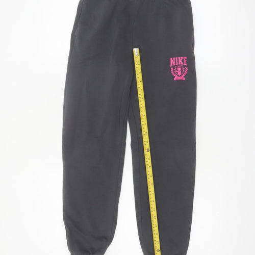 Nike Girls Black Jogger Sweatpants M 137-146cm Cotton Blend Casual