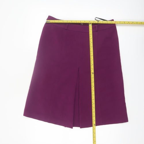 Marks and Spencer Women’s Purple A-Line Knee Length Skirt Size 12
