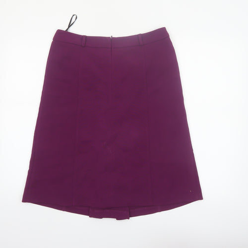 Marks and Spencer Women’s Purple A-Line Knee Length Skirt Size 12