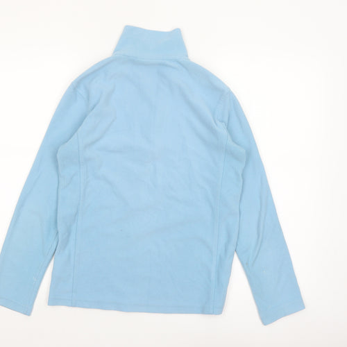 Campri Women Blue Fleece 1/4 Zip Pullover Sweatshirt Size 10