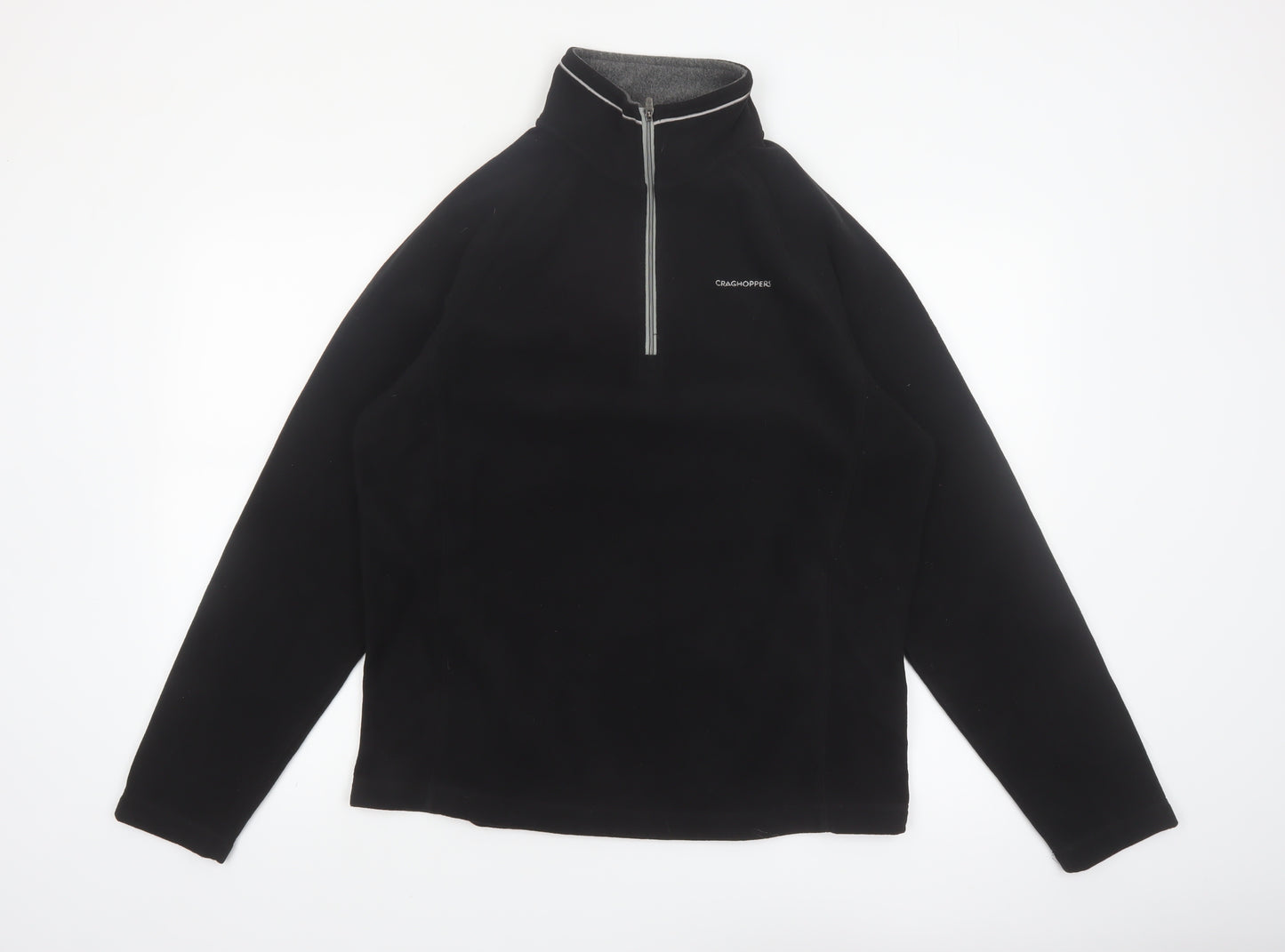Craghoppers Men's Black Fleece 1/2 Zip Pullover Sweatshirt M