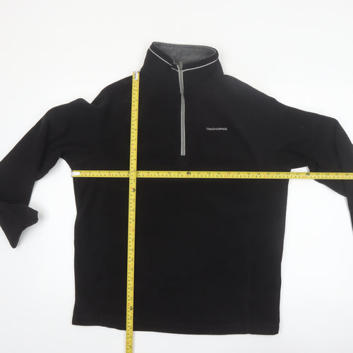 Craghoppers Men's Black Fleece 1/2 Zip Pullover Sweatshirt M