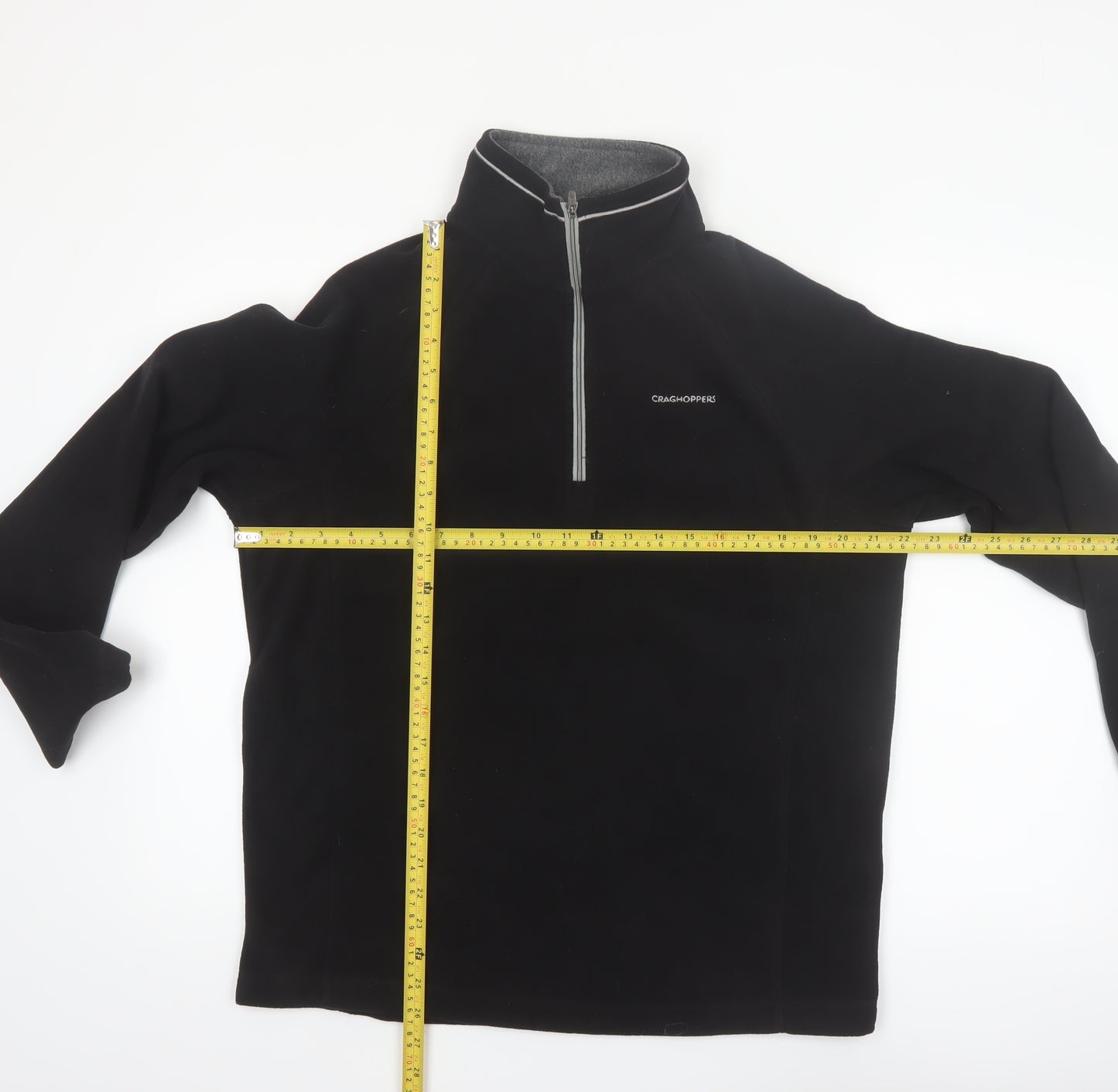 Craghoppers Men's Black Fleece 1/2 Zip Pullover Sweatshirt M