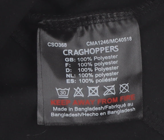 Craghoppers Men's Black Fleece 1/2 Zip Pullover Sweatshirt M