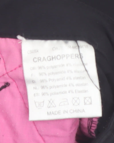 Craghoppers Women's Black Size 12 Regular Outdoor Travel Trousers