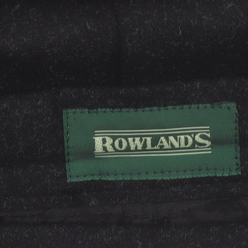 Rowland's Women's Black Wool Blend A-Line Midi Skirt Size 14