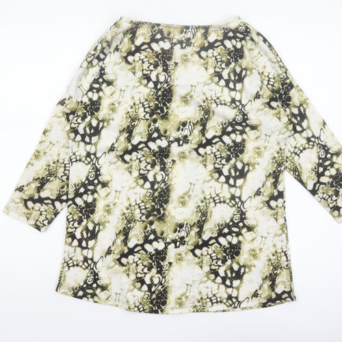 Simply Stock Shop Women's Multicoloured Animal Print 3/4 Sleeve Blouse Size 12