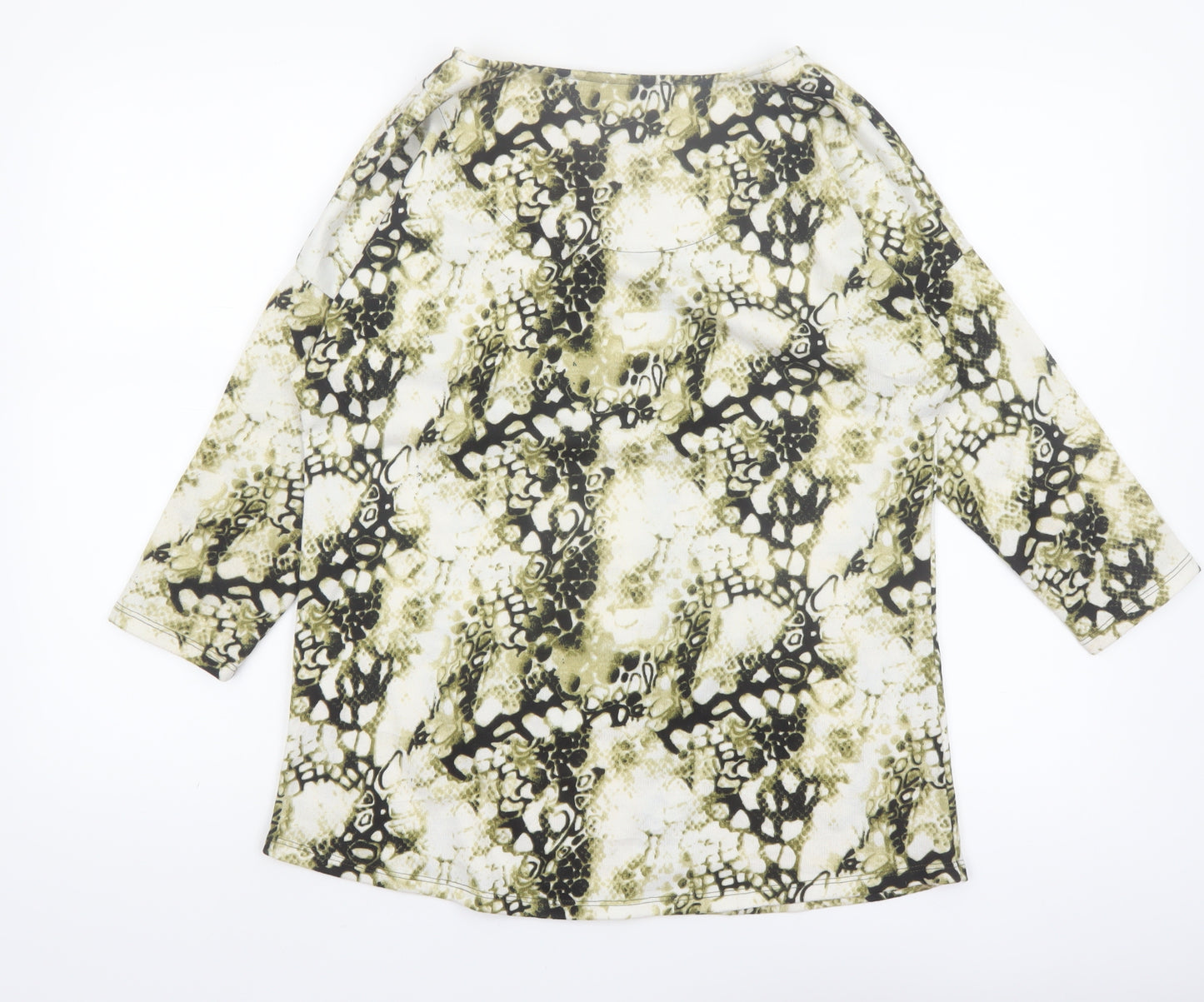 Simply Stock Shop Women's Multicoloured Animal Print 3/4 Sleeve Blouse Size 12