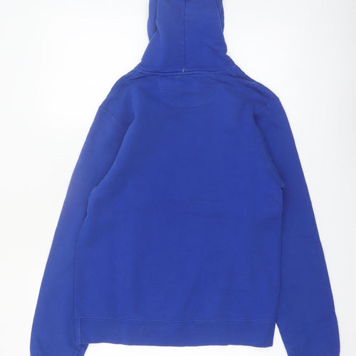 Disney Men’s Blue Pullover Hoodie Small Cartoon Graphic Sweatshirt