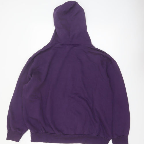 MV Sport Men's Purple Hoodie XL Pullover NY University Graphic Print