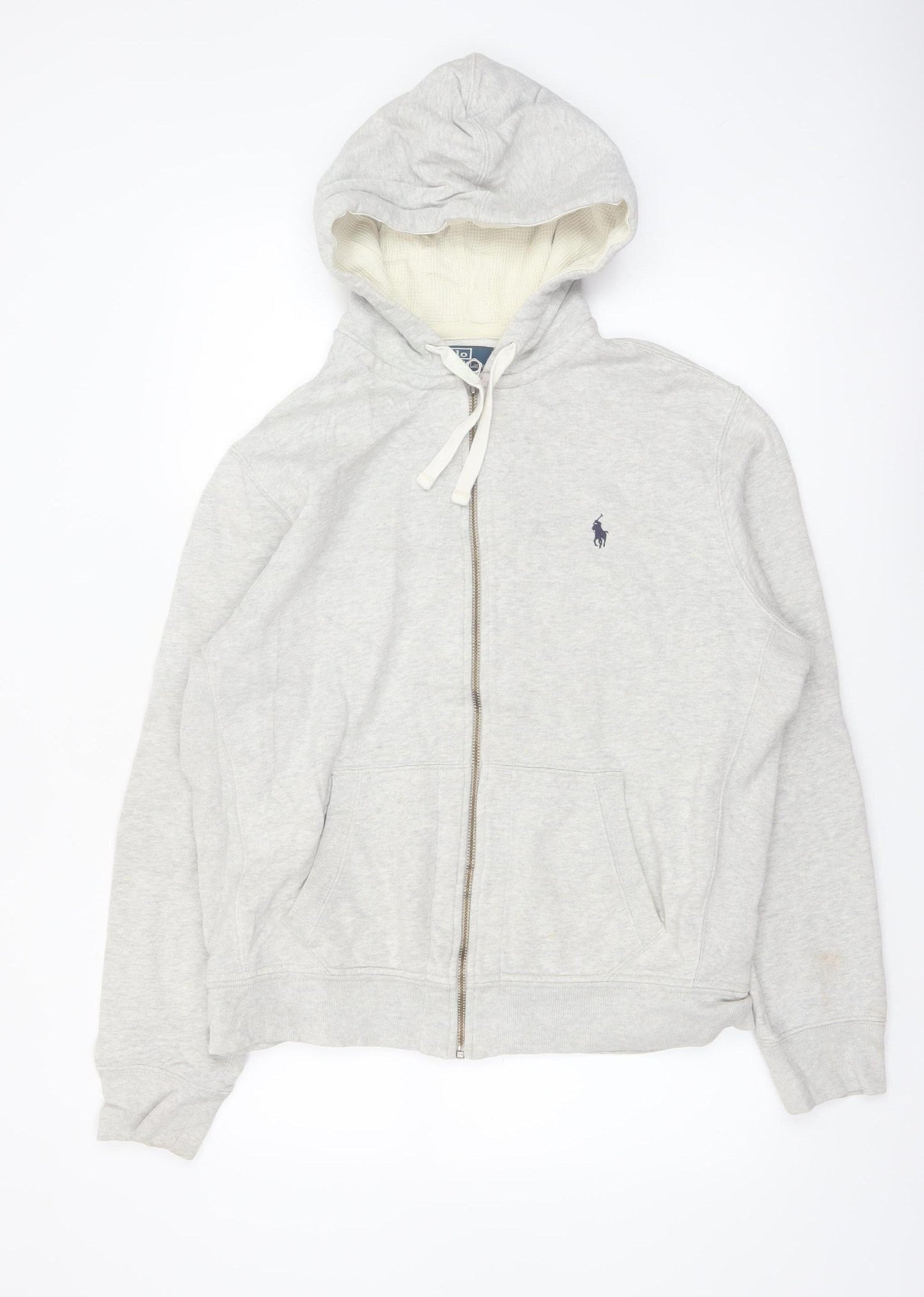 Ralph Lauren Men's Grey Full Zip Hoodie Size L