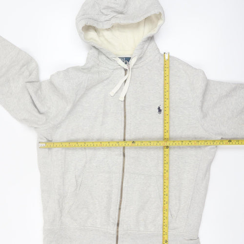 Ralph Lauren Men's Grey Full Zip Hoodie Size L