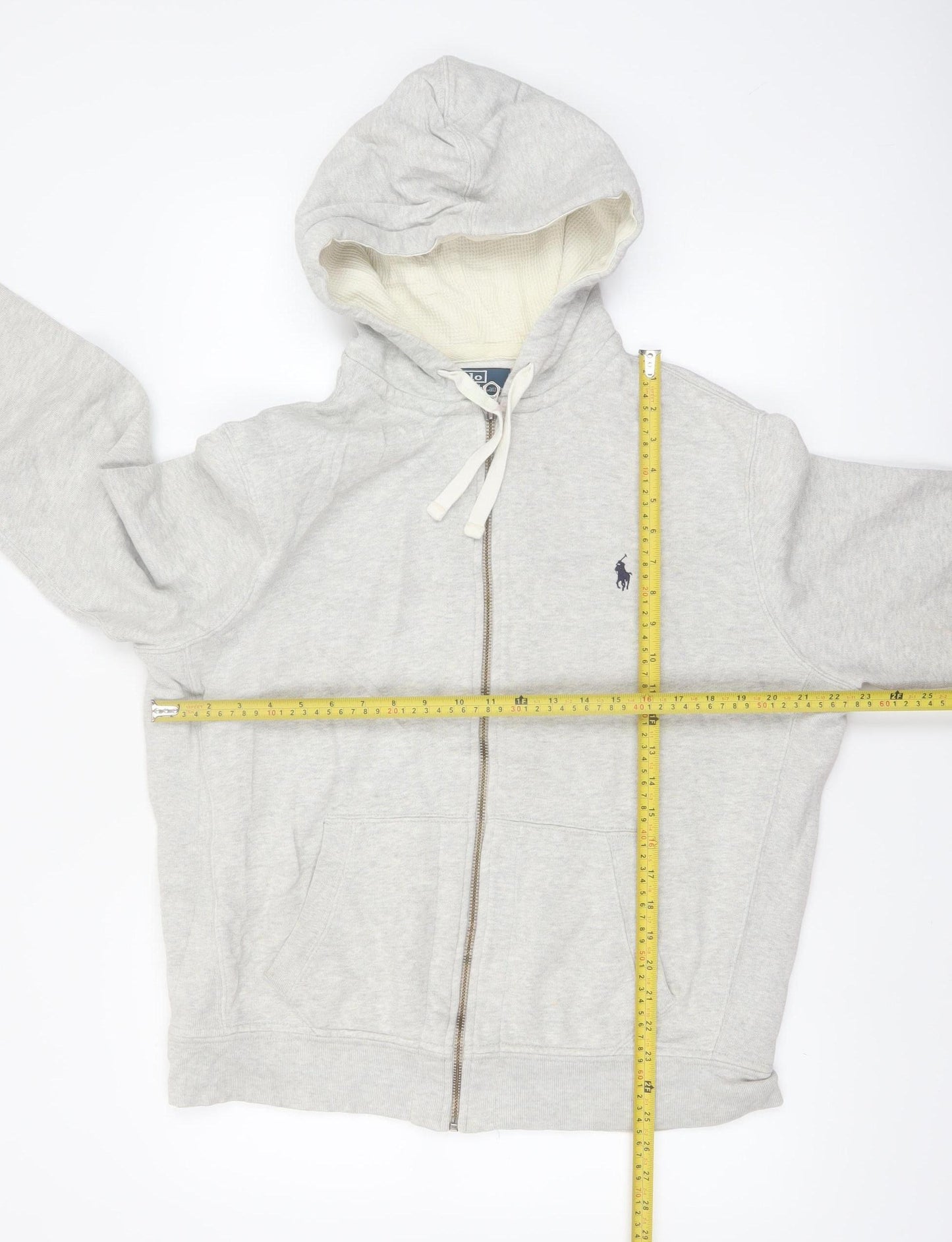 Ralph Lauren Men's Grey Full Zip Hoodie Size L