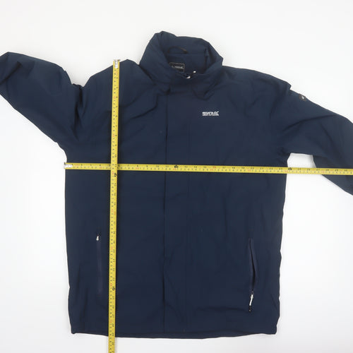 Regatta Men's Blue Waterproof Softshell Jacket Size L Hiking Rain Coat