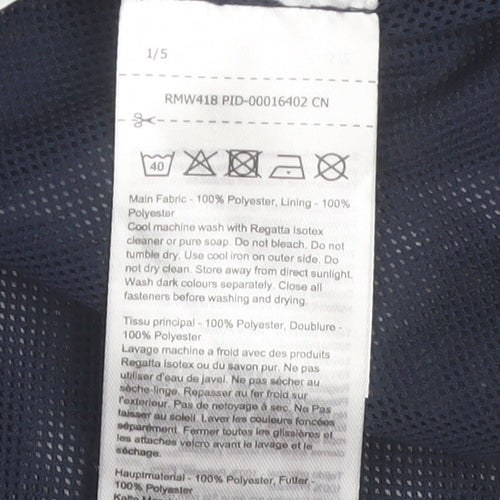 Regatta Men's Blue Waterproof Softshell Jacket Size L Hiking Rain Coat