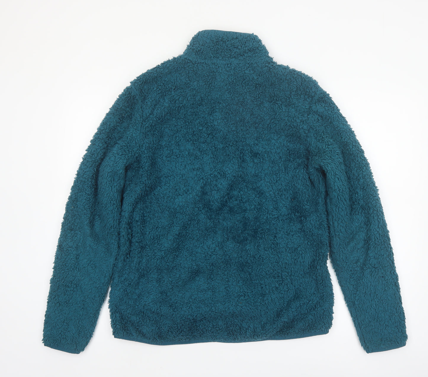 Fila Women’s Blue Faux Fur Fleece Full Zip Jacket XL
