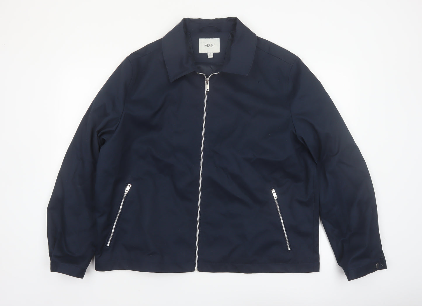 Marks and Spencer Men’s Blue XL Regular Full Zip Jacket
