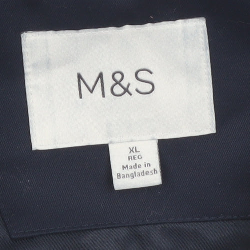 Marks and Spencer Men’s Blue XL Regular Full Zip Jacket