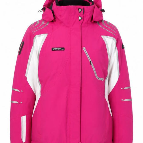 Icepeak Women's Pink Ski Jacket Size 20 Waterproof Hooded Winter Coat