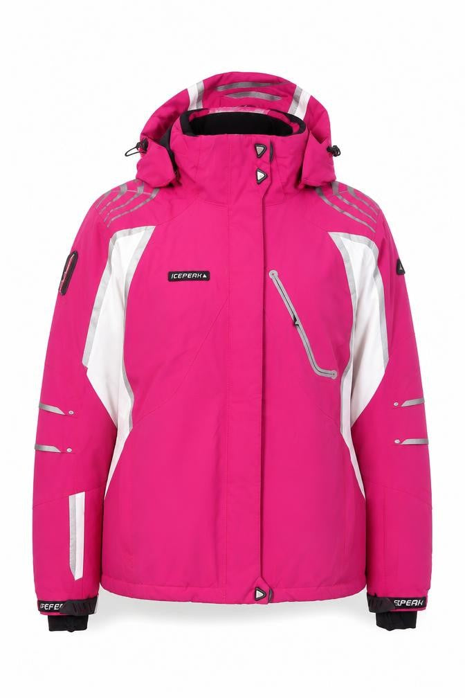 Icepeak Women's Pink Ski Jacket Size 20 Waterproof Hooded Winter Coat