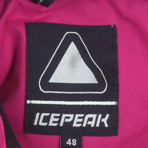 Icepeak Women's Pink Ski Jacket Size 20 Waterproof Hooded Winter Coat
