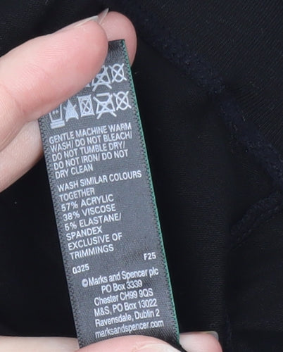 Marks and Spencer Women Black Heatgen Thermal Leggings Size 16