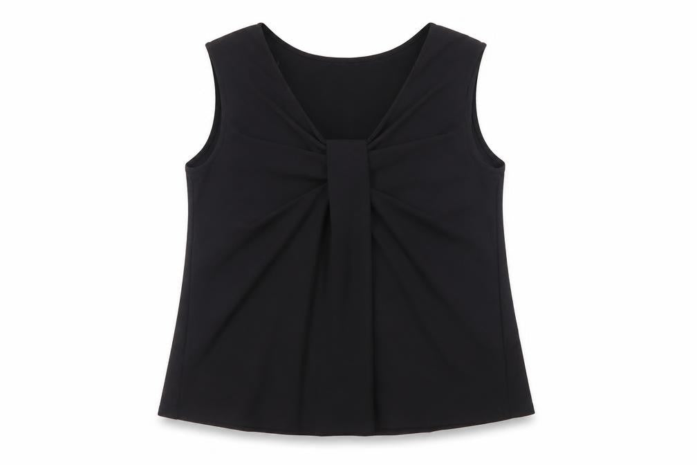 Marks and Spencer Women’s Black Sleeveless Pleated Blouse Size 14