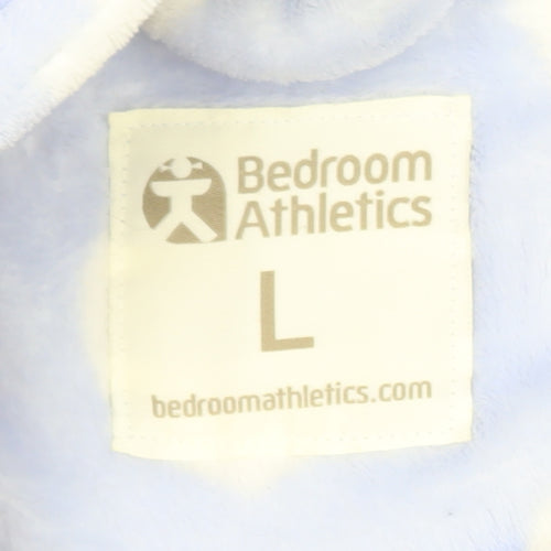 Bedroom Athletics Women’s Blue Heart Fleece Hooded Robe L