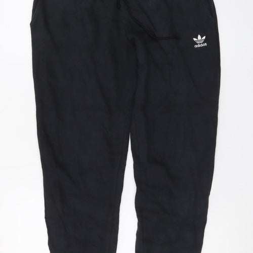 Adidas Men's Black Jogger Trousers Size S Regular Fit